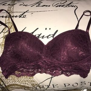 Black or Bergundy Bra or Bandeau